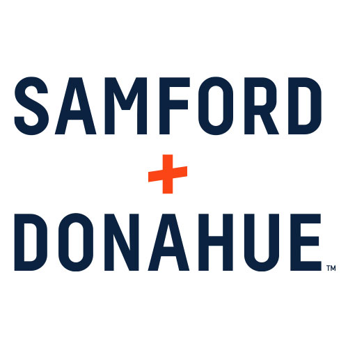 Samford + Donahue stacked wordmark