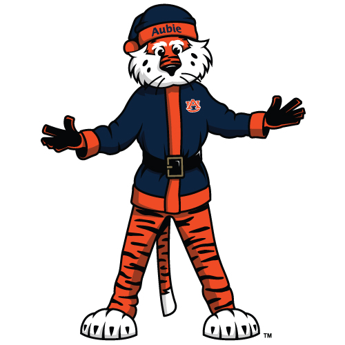 Aubie Claus Full Body